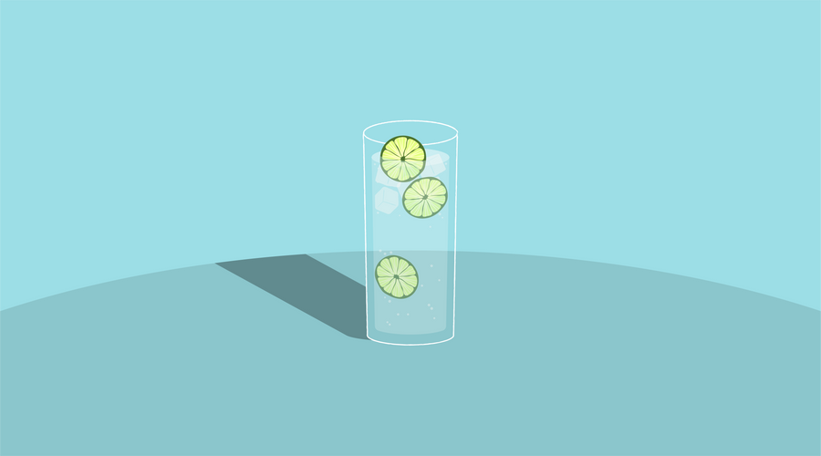 Non alcoholic gin & tonic