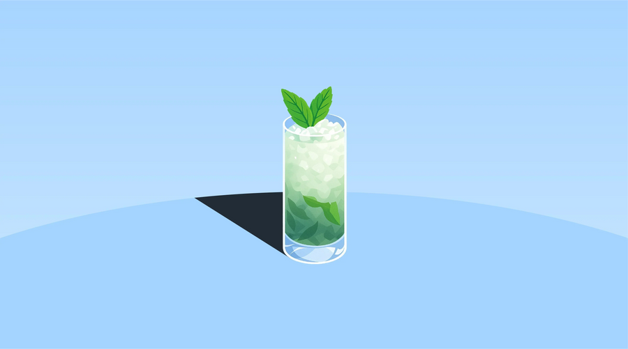 Royal Mojito cocktail