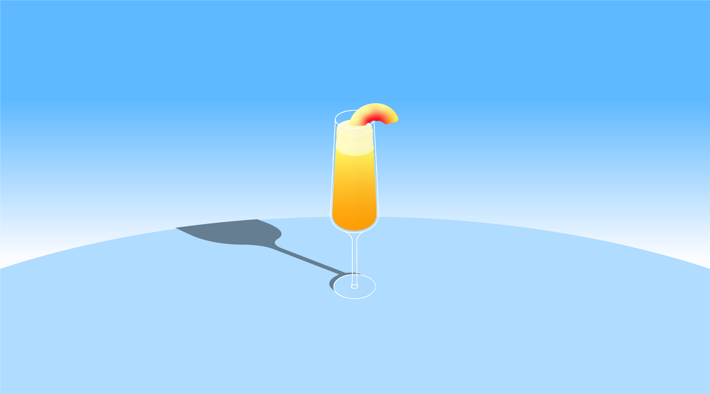 Non alcoholic bellini mocktail recipe