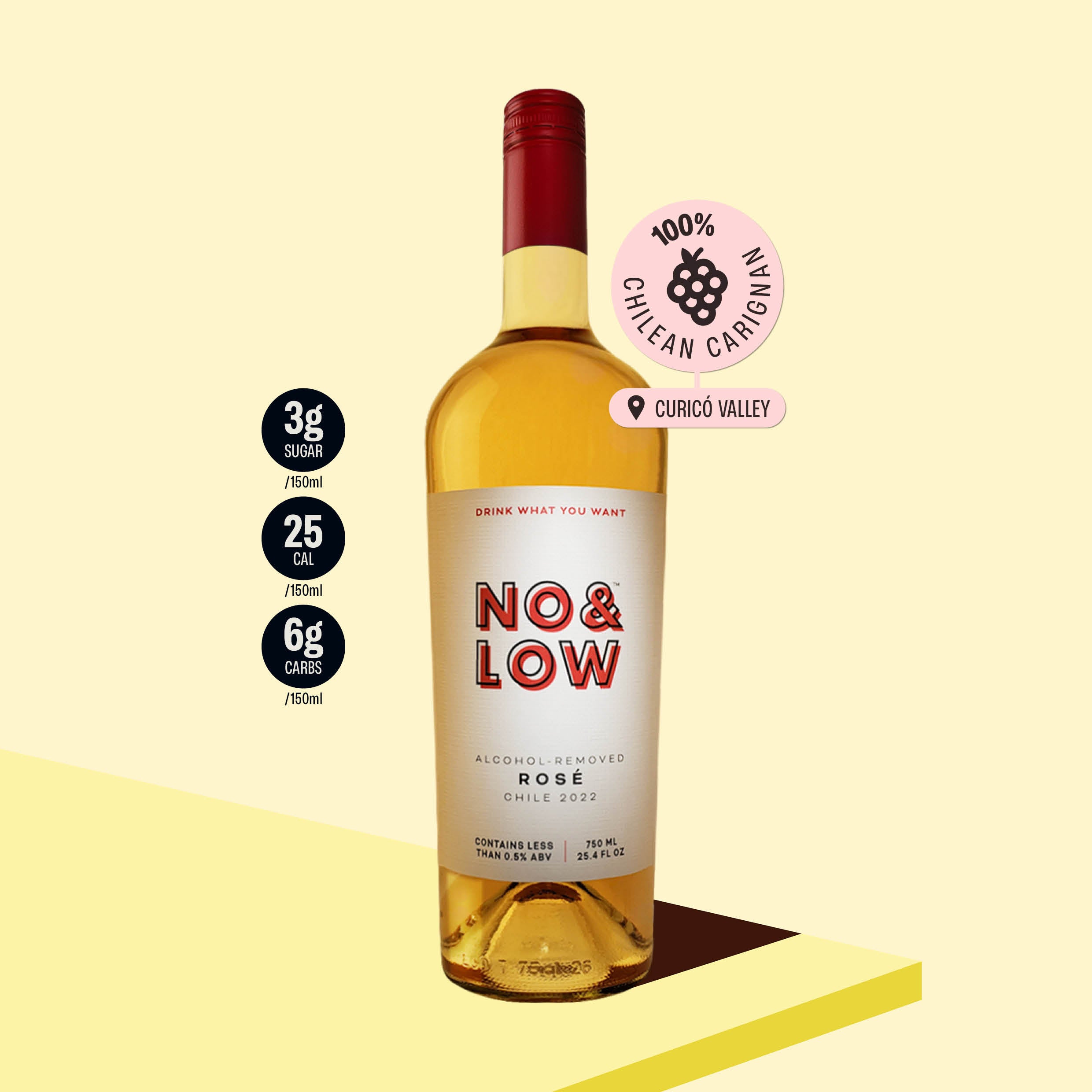 No & Low non-alcoholic rose alternative