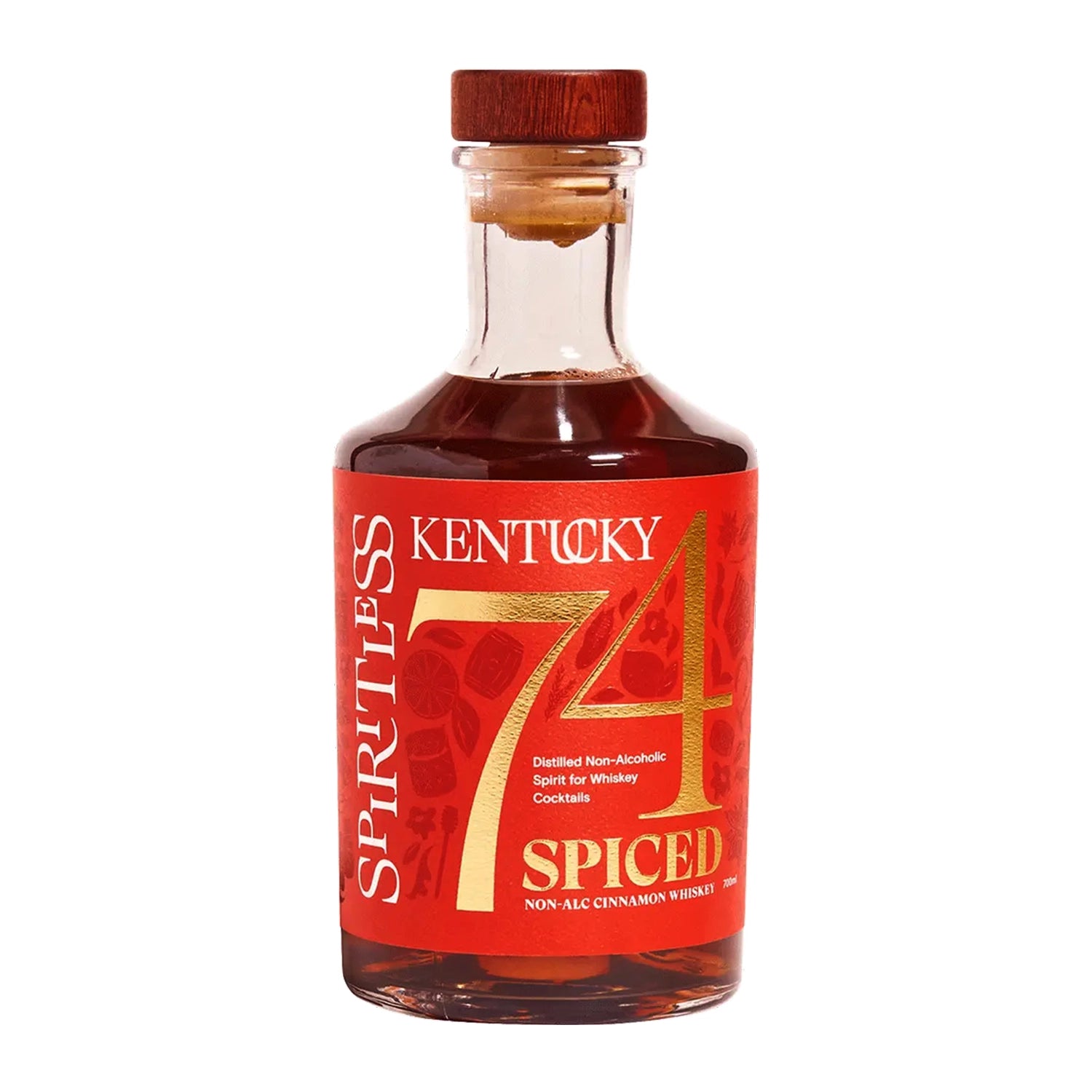 Non-Alcoholic Spiced Whiskey - Spiritless Spiced Kentucky 74 · No