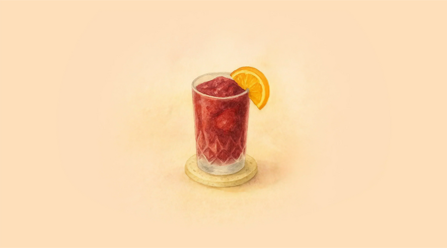 Non-alcoholic Red Wine Sangria Slushie Recipe