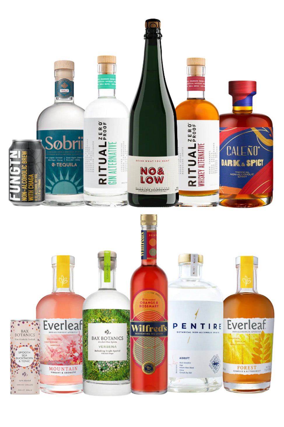 Holiday Party Bundle - 12 Non Alcoholic Spirits, Wines & Beers
