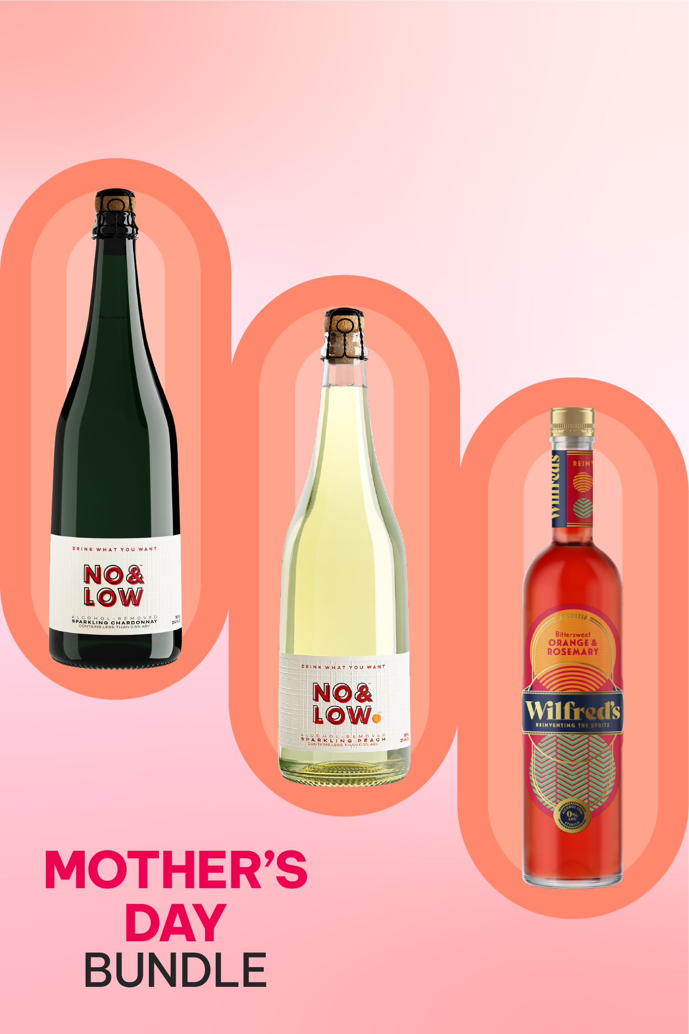 Non alcoohlic wines bundle Mother's Day gifts