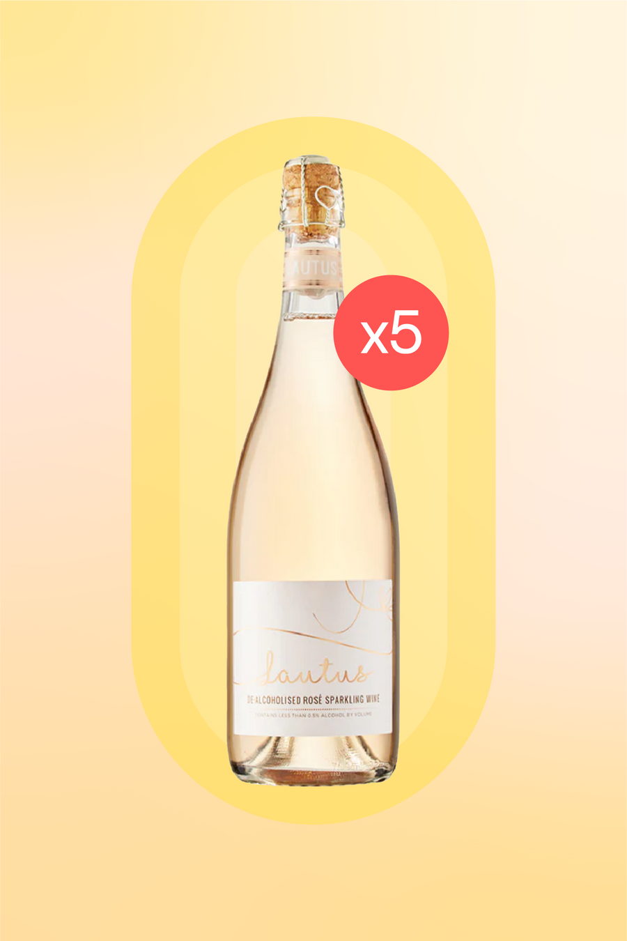 Lautus Non-Alcoholic Sparkling Rose wine