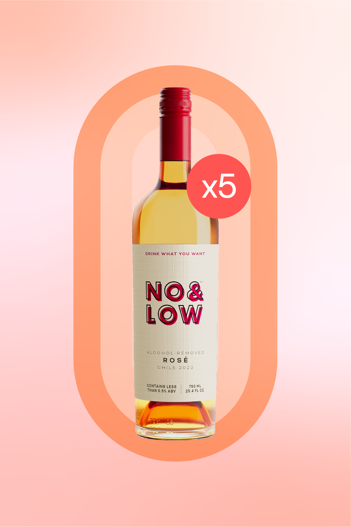 No & Low non-alcoholic rose alternative