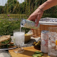 Non-alcoholic gin & tonic for picnic