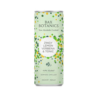 Bax Botanics Lemon Verbena & Tonic (4-Pack) - Non-Alcoholic Gin & Tonic