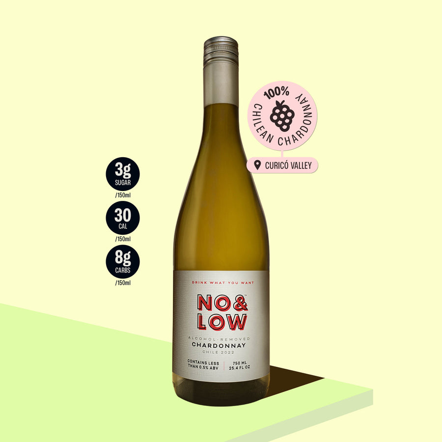 No & Low Chardonnay 2022 - Non-Alcoholic White Wine