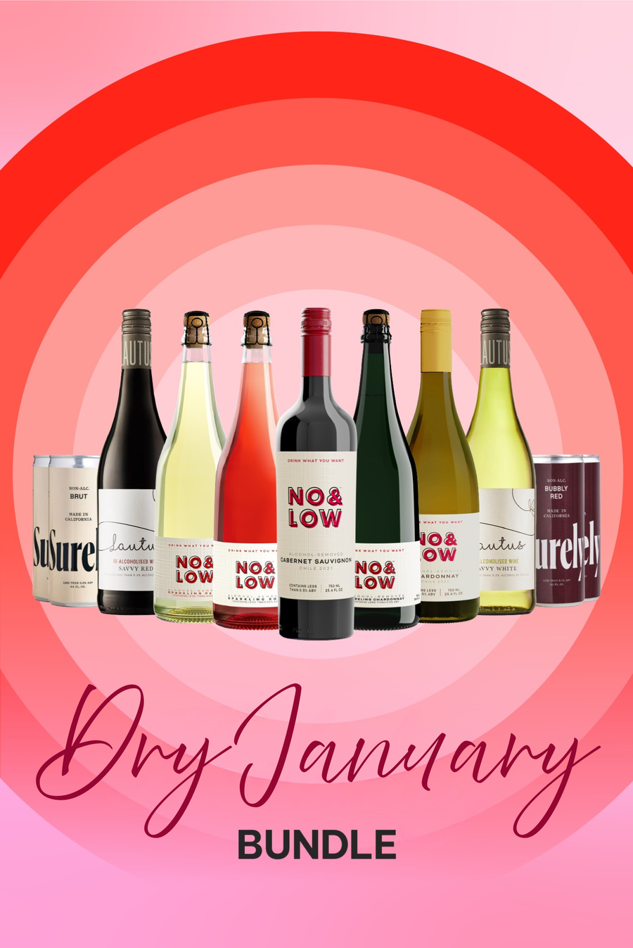 No & Low Dry January Wine Bundle