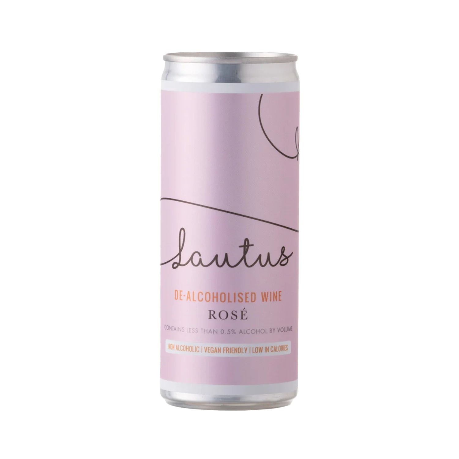 Lautus non-alcoholic rose wine in can