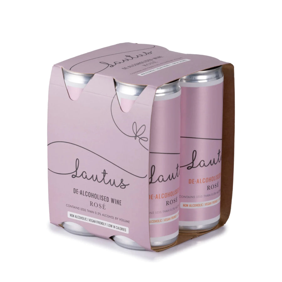 Lautus non-alcoholic rose wine in can