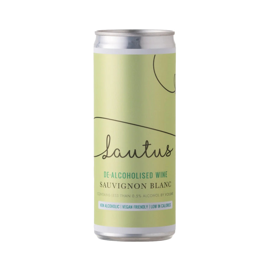 Lautus non-alcoholic white wine in can