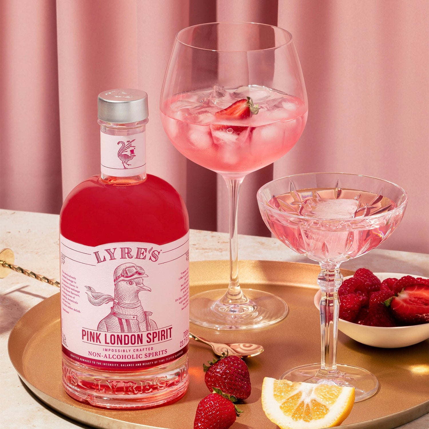 Lyre's non-alcoholic pink gin