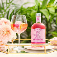 Lyre's non-alcoholic pink gin spritz