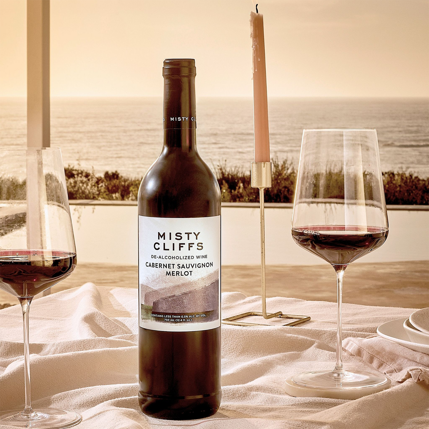 Misty Cliffs Non-Alcoholic Cabernet Sauv-Merlot