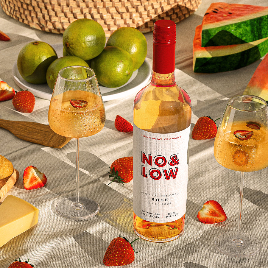 No & Low non-alcoholic rose alternative