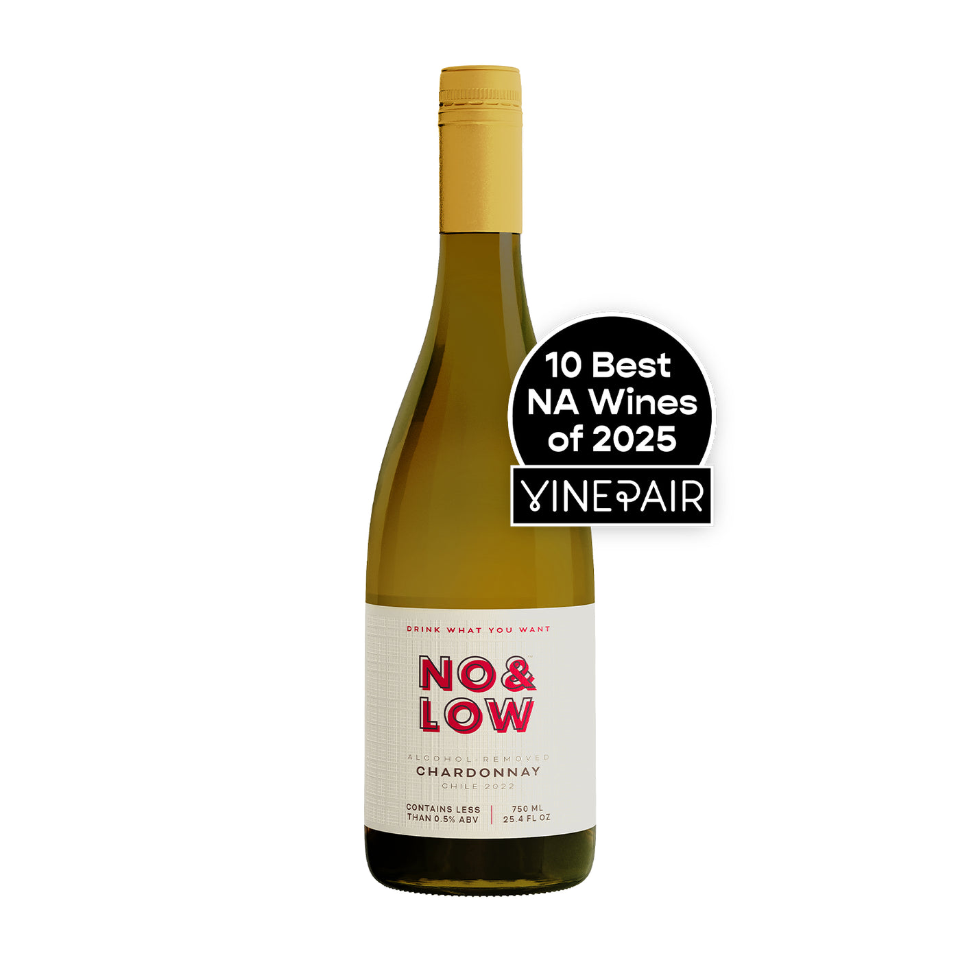 No & Low non alcoholic Chardonnay white wine alternative