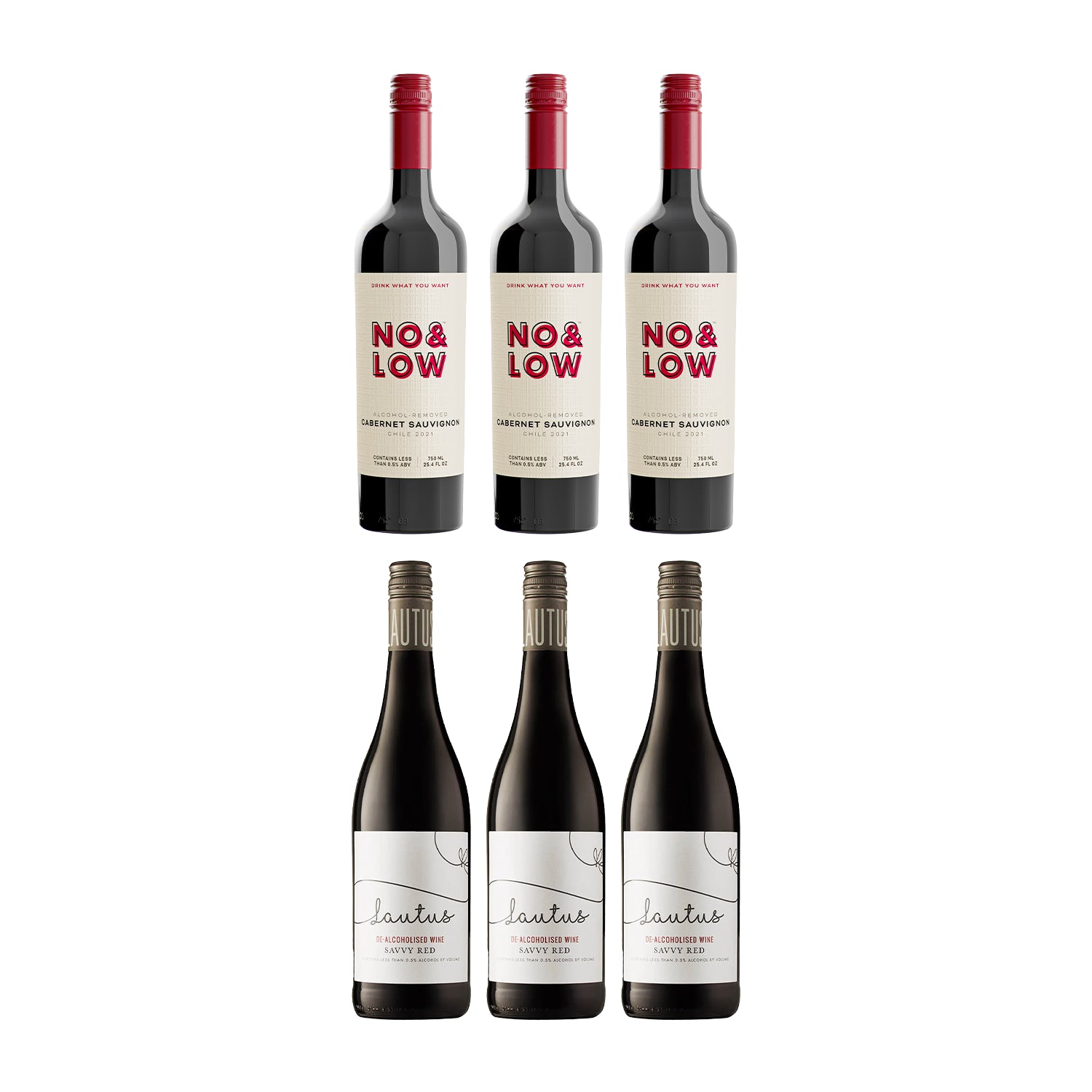 Non alcoholic red wine bundle