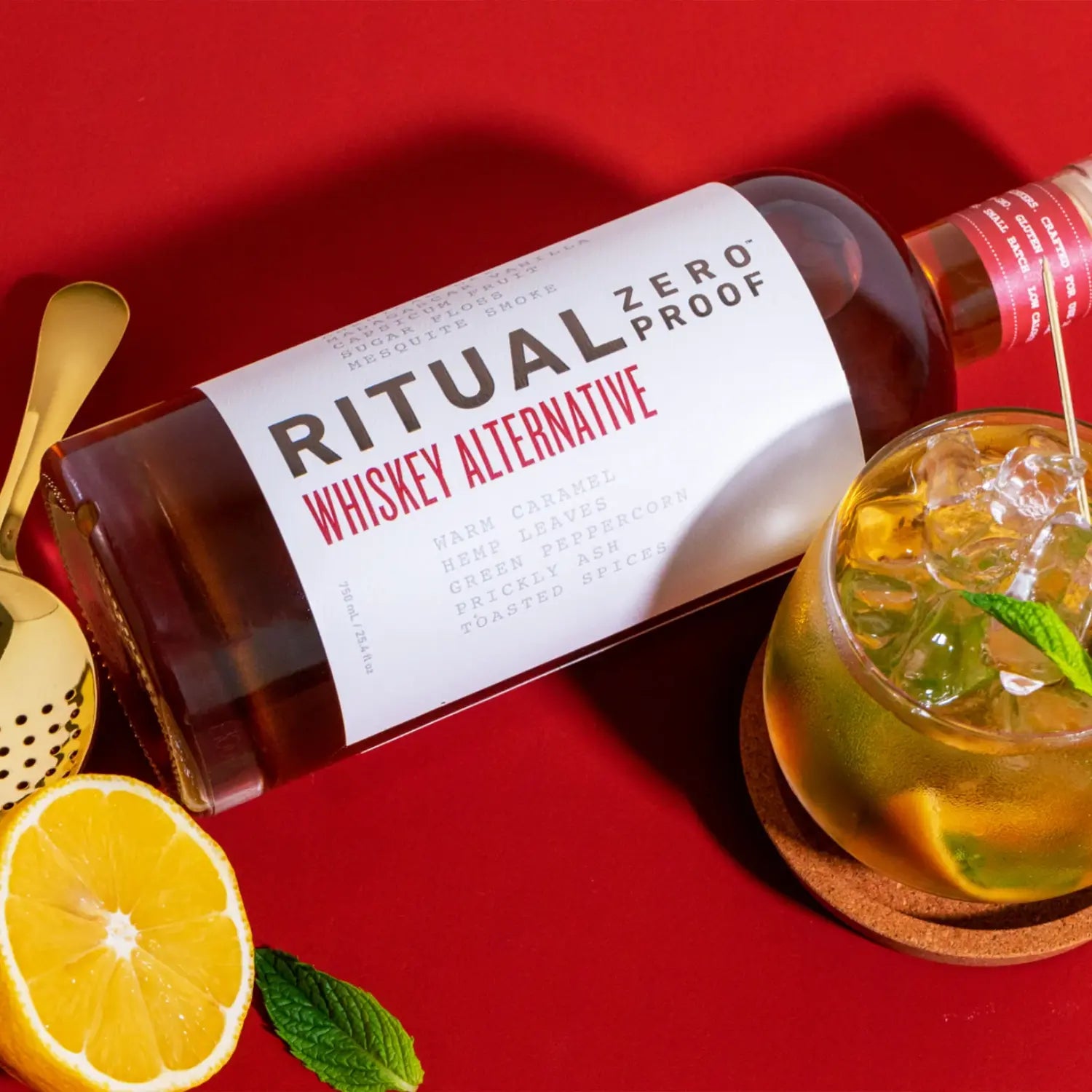 Ritual non-alcoholic Whiskey smash