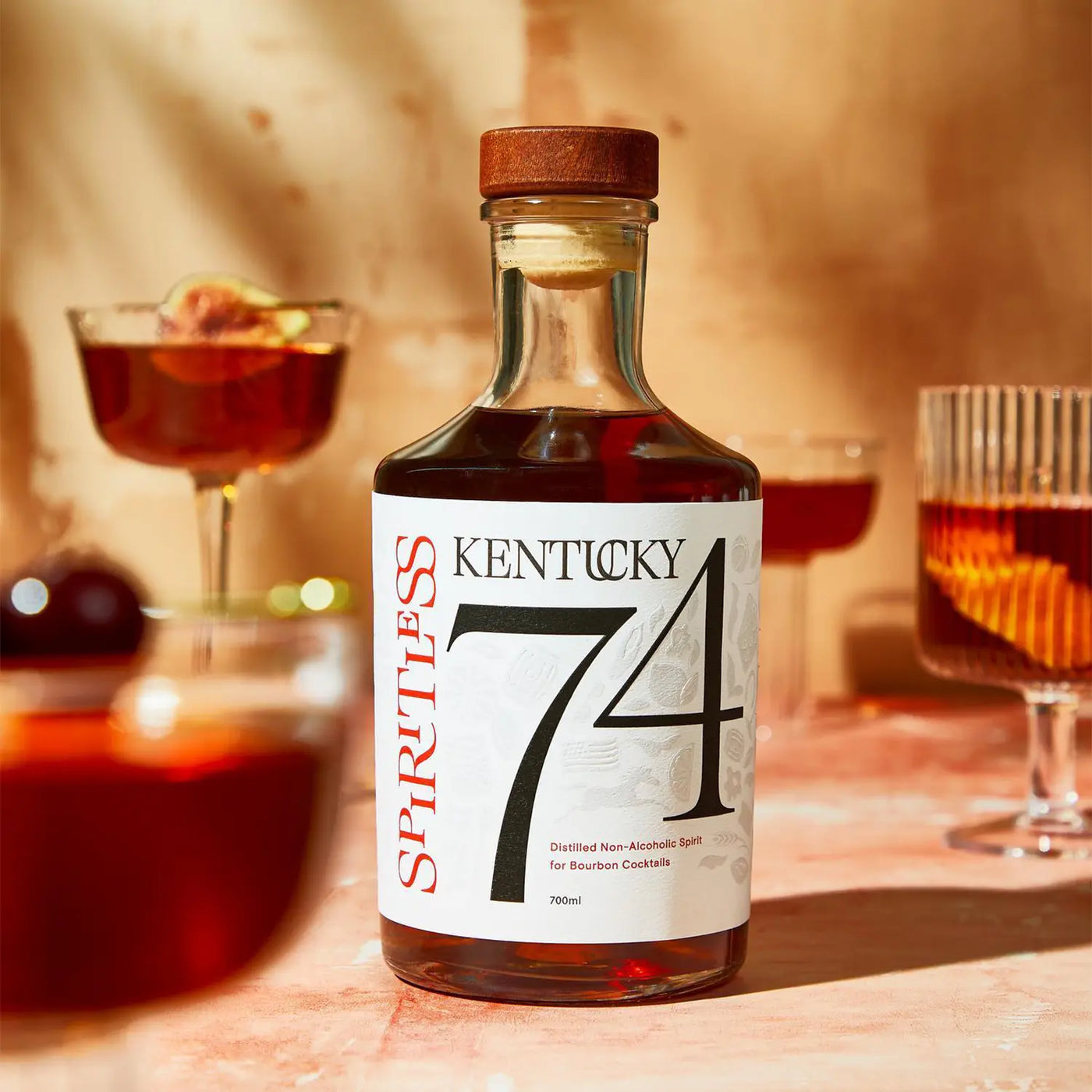 Non-Alcoholic Bourbon Whiskey, Kentucky 74 - 700ml